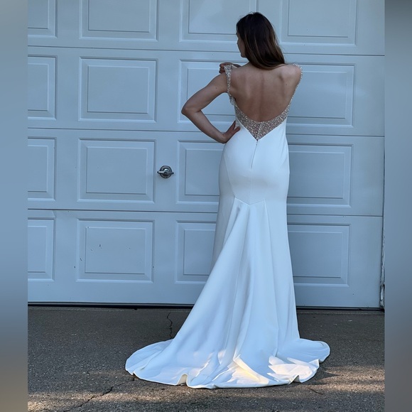 MAGGIE SOTTERO WEDDING DRESS SIZE M EVANGELINA - Picture 2 of 10